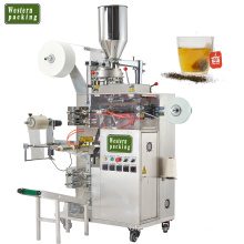 Double chamber tea bag packing machine, teabag packing machine price, tea sachet powder packing machine